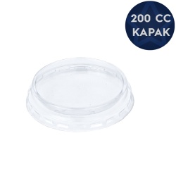 Plastik Düz Kapak 90mm (200cc Helva Kase Uyumlu) - Özalp Ambalaj