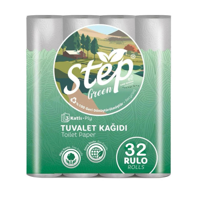 3 Katlı (Ev Tipi) Tuvalet Kağıdı 32'li (3 Paket) - 1