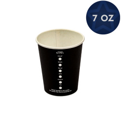 7 oz Kalın Siyah Karton Bardak (4 gr) - Özalp Ambalaj