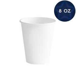 8 Oz Beyaz Karton Bardak - Özalp Ambalaj