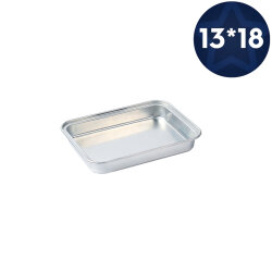 Alüminyum (Kullan At) Kalın Tepsi 130x180x25 mm - Özalp Ambalaj