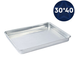 Alüminyum (Kullan At) Kalın Tepsi 300x400x35 mm - Özalp Ambalaj