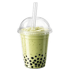 Bubble Tea (Jelatinli) Şeffaf Kalın Frozen Pipet 22 cm - 2