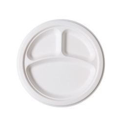 Ekolojik 3 Bölmeli Karton Tabak 26 cm - Özalp Ambalaj