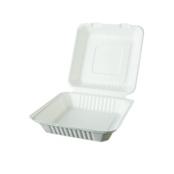 Ekolojik Karton Kapaklı Paket Servis Kabı Bölmesiz - Özalp Ambalaj