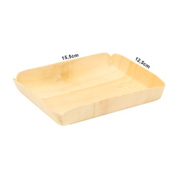 Ekolojik Kullan At Tahta Tabak 15,5x12,5 cm - Özalp Ambalaj