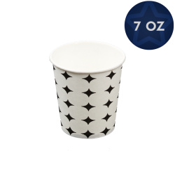 Ekonomik 7 oz Karton Bardak Yıldız Desen - Özalp Ambalaj