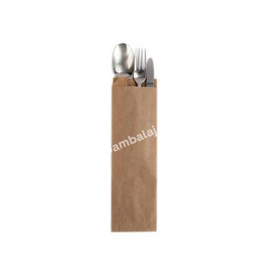 Kraft Çatal Bıçak (veya Dürüm) Kılıfı (Baskısız,Düz) - 2