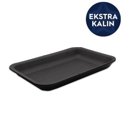 Ekstra Kalın Siyah Köpük Tabak 2000 gr (Mod-16S) - Erze
