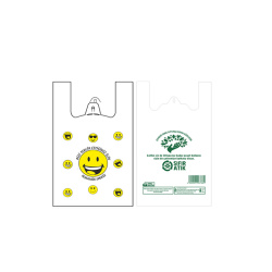 Gülen Yüz Baskılı Hışır Poşet Küçük Boy - Özalp Ambalaj