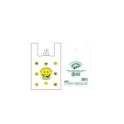 Gülen Yüz Baskılı Hışır Poşet Mini Boy - Özalp Ambalaj