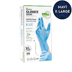 Hibrit Pudrasız Mavi Eldiven X Large (Ekstra Büyük) - Reflex Slimfit