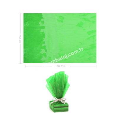 Jelatin Opp Tabaka Ambalaj Yeşil 70x100 cm - 1