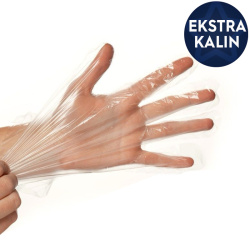 Kalın Şeffaf Naylon Poşet Eldiven - Özalp Ambalaj