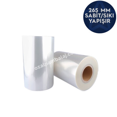 Kapatma Makinesi Sabit (Sıkı) Yapışan Üst Filmi PP 265 mm (500 Metre) - 1