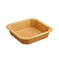 Kare (Petra) Kraft Karton Kase 750 cc - Özalp Ambalaj