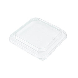 750-1000-1200 ml Kare (Petra) Kraft Karton Kase Uyumlu Pet Kapak - Özalp Ambalaj
