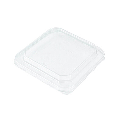 750-1000-1200 ml Kare (Petra) Kraft Karton Kase Uyumlu Pet Kapak - 1