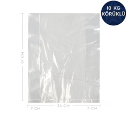 Körüklü Naylon Torba (10 luk) 34x67 cm+14 cm - Özalp Ambalaj
