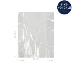 Körüklü Naylon Torba (5 lik) 27x58 cm+10 cm - Özalp Ambalaj