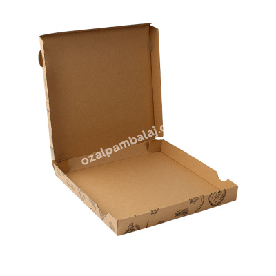 Kraft Büyük Boy Pizza Kutusu 33x33x4 cm - 2