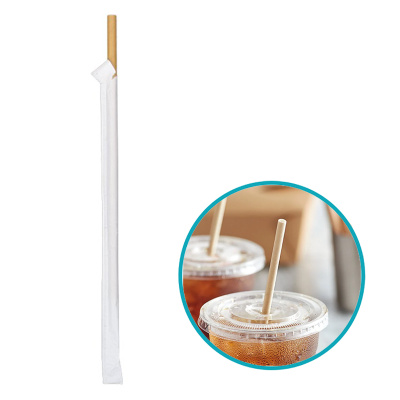 Kraft Kağıt Pipet (Sargılı) 6mmx20cm - 1