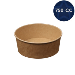 Kraft Karton Makarna ve Salata Kasesi 750 cc - Özalp Ambalaj