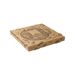 Kraft Küçük Boy Pizza Kutusu 22x22x3,5 cm - Özalp Ambalaj