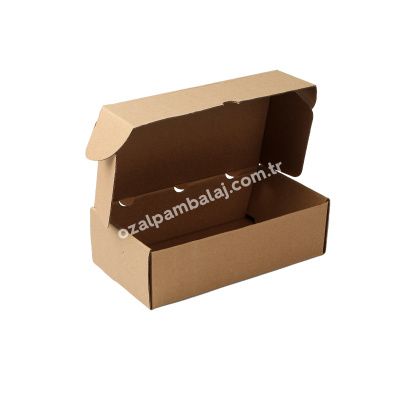 Kraft Oluklu Hamburger Menü ve E-ticaret Kutusu - 1