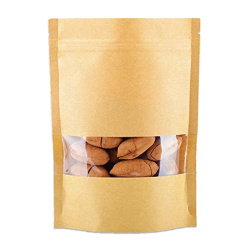 Kraft Pencereli Doypack Kilitli Torba 20x30cm (1000gr) - Özalp Ambalaj