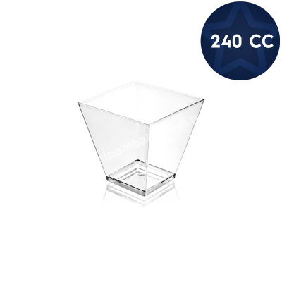 Kristal Plastik Prizma Kap 240 cc - 1