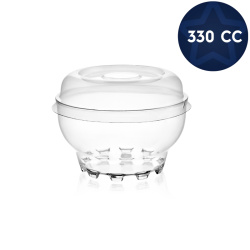 Kristal Plastik Tatlı Kasesi 330 cc (Cam Kase Modeli) - 2
