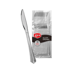 Metal Görünümlü Lüks Plastik Bıçak - Roll Up