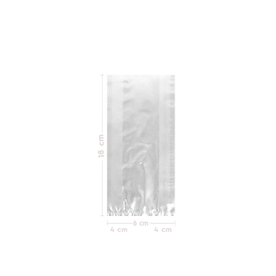 Opp Kare Tabanlı Oturan Torba 6x18+4cm Şeffaf - 1
