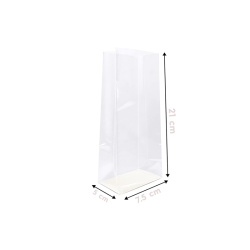 Opp Kare Tabanlı Oturan Torba 7,5x21+5cm Şeffaf - Özalp Ambalaj