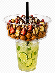 Pet Bardak Üstü Waffle-Atıştırmalık Kasesi - Güncan Plastik