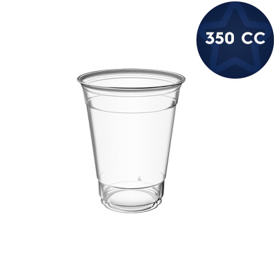 Pet Plastik Soğuk İçecek Bardak 350 cc (12 oz) - 1