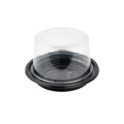 Plastik Dilim Tek Pasta Kabı Seti Çap:11cm H:7,5cm - 1