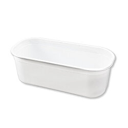 Plastik Dondurma Reyon Küveti Beyaz 5 lt. - Folyoterm