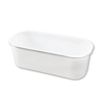 Plastik Dondurma Reyon Küveti Beyaz 5 lt. - 1
