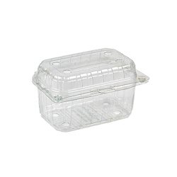 Plastik Kapaklı Meyve (Şale) Kabı 375 gr - Limera