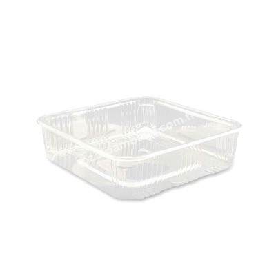 Plastik Kare Tatlı ve Gıda Kasesi 110x110 H:30 mm - 1