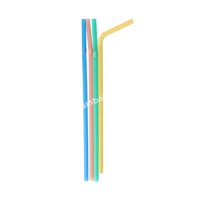 Plastik Körüklü Pipet Renkli 21,5 cm - 1