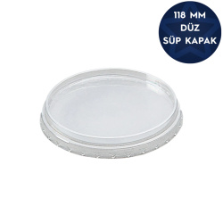 Plastik Süp Kapak Düz Çap 118 mm - Özalp Ambalaj