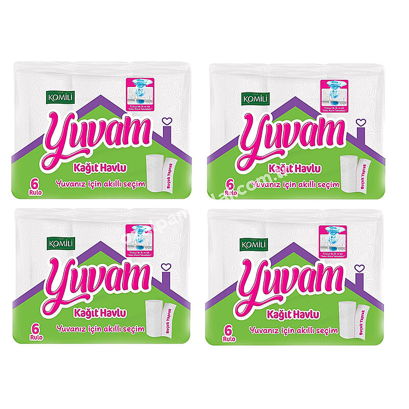 Rulo Kağıt Havlu 6'lı (4 Paket)
