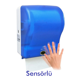 Sensörlü (Fotoselli) Emotion Kağıt Havlu Makinesi 21 cm Mavi - Ceymop