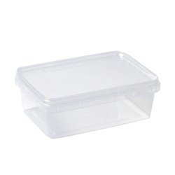 Sert Plastik PP Kase (Kilit Kapaklı) Dikdörtgen 1220 ml - Şekeroğlu Plastik