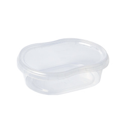 Sert Plastik PP Kase (Kilit Kapaklı) Oval 850 ml - Turan Plastik