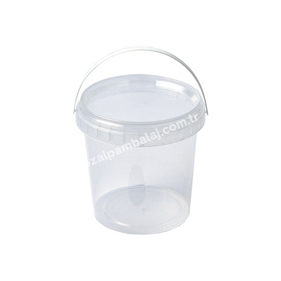 Sert Plastik PP Saplı Kova (Kilit Kapaklı) 1100 ml - 1