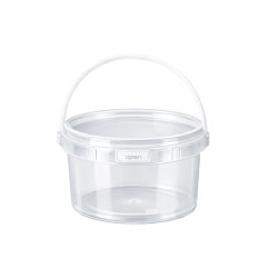 Sert Plastik PP Saplı Kova (Kilit Kapaklı) 490 ml - Şekeroğlu Plastik